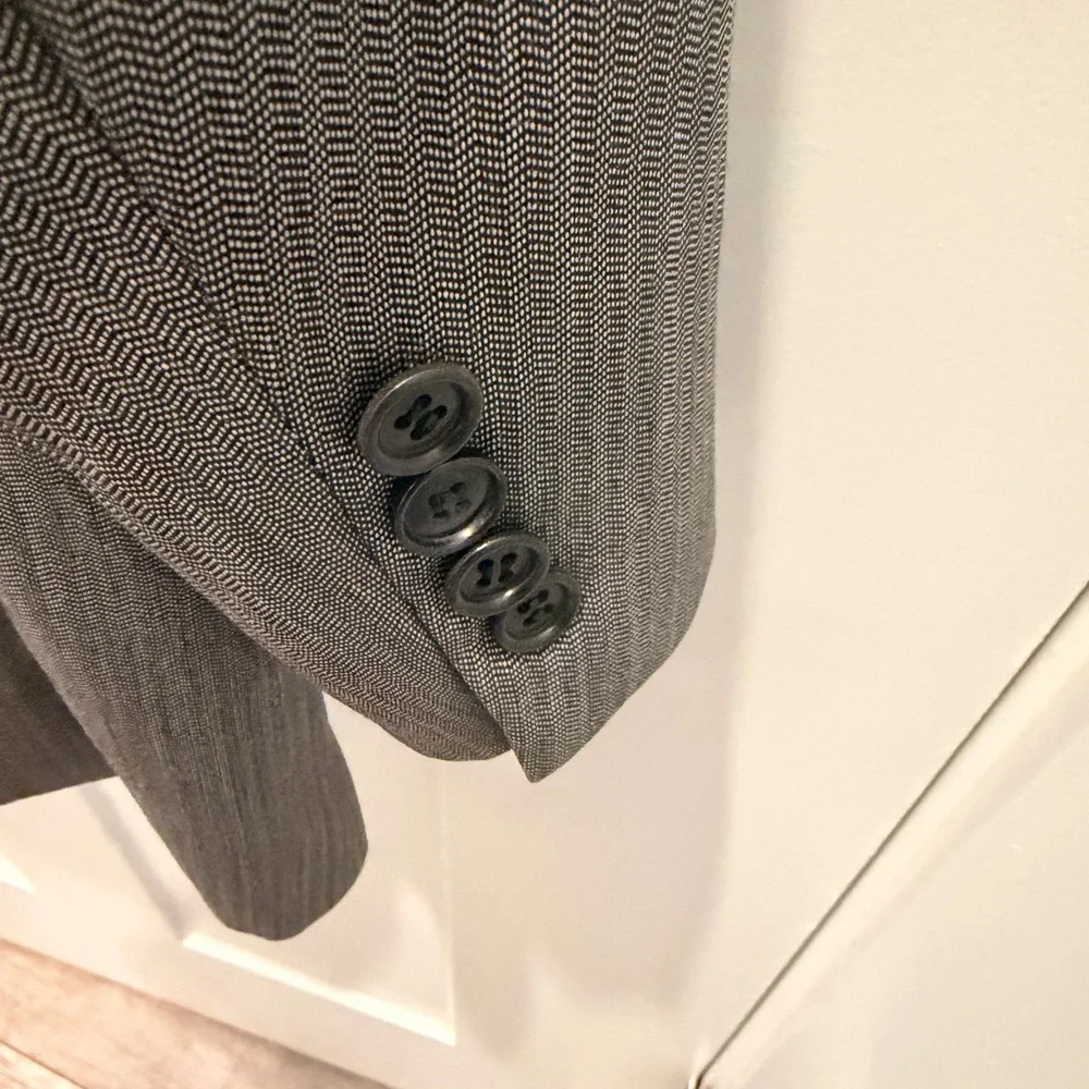 Chiavari Made in Italy Gray Wool Blazer | Reda Super 100’s | 40R 42R